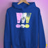 Twink Pride Grunge Exclamation Points Hoodie - Royal Blue